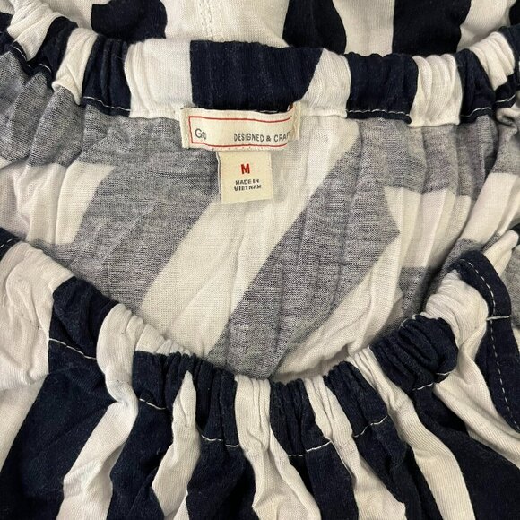 GAP Women's Panel Navy Striped Sleeveless Maxi Dress - Size Medium - Picture 5 of 5